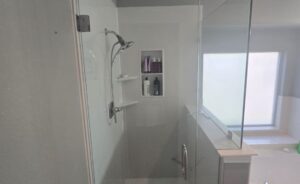 shower remodel for Michelle's denton home